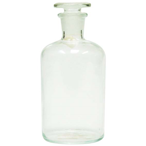 Glassware-Reagent Bottles Clear Borosilicate Glass, with Glass Cap