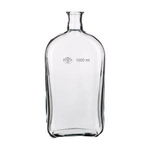 Laboratory-Interchangeable Glassware Flasks Culture Flask Roux, neck conical in the middle