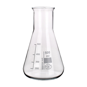 Glassware-Flasks Erlenmeyer Flasks Narrow Neck