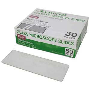 UNIVERSAL MICRSCPE SLIDE INTERLVD 1 -1.2MM 76.2X25.4MM 50/PK