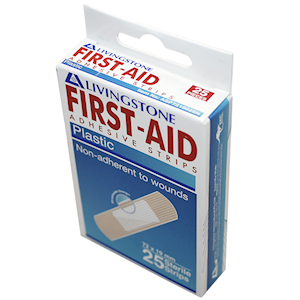 Livingstone Superior Adhesive Plastic Strips Sterile
