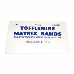 Dental-Matrix Bands & Accessories Matrix Bands Tofflemire Bands Ultra thin (0.0015 inch), Adult