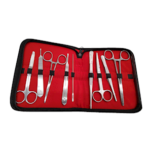 BASIC DISSECTING KIT, 9 INSTRUMENTS, SET