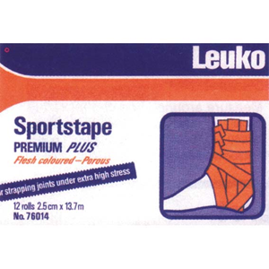 First Aid (Old)-Sports Medicine Tapes and Strapping Leuko Sports Tape, 13.7m Premium Plus