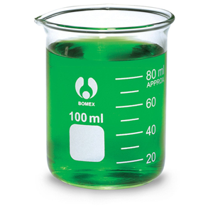 Glassware-Beakers Low Form Borosilicate Glass, Graduated with Spout Bomex