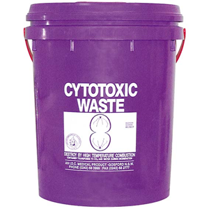 Sharps Disposal-Sharps Disposal Safes Cytotoxic Waste Disposal Safes Polypropylene, Purple