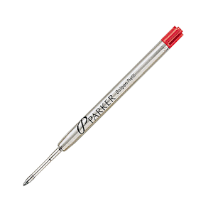 PARKER ROLLERBALL PEN REFILLS, MEDIUM, 0.8MM, RED, EACH