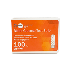 GlucoKey Blood Glucose Test Strips