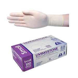 Protective Wear - Gloves - Latex - Low Powder - Livingstone