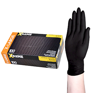Industrial Disposable Gloves Latex-Free, Raised Diamond Texture, Medium,  Case Of 1000