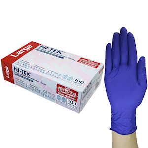 Ni-Tek Nitrile Examination Accelerator Free Gloves