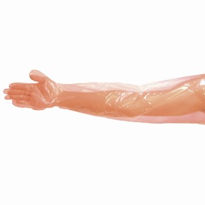 Protective Wear - Gloves - Polyethylene Gloves - Veterinary Gloves, Red