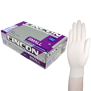 Lincon Latex Examination Gloves Powder Free