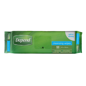 Depend Cleansing Wipes
