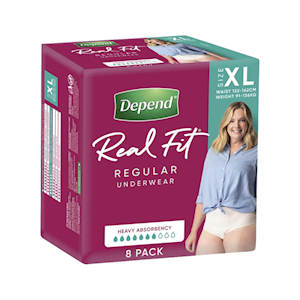 Depend Real Fit Underwear for Women Super