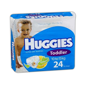 Huggies toddler boy nappies 24/pk pack