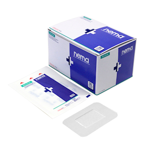 Out of Date, Nema Aqua Transparent Island Film Dressing, with Non-Adherent Pad, 8.2 x 6cm, Waterproof, 50 per Box, Origi