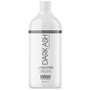 MineTan Dark Ash Colour Base Pro Spray Mist, 1 Hour Express Tan, 1 Litre, Each