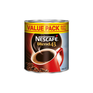 Nescafe Blend 43 Coffee, 700 Grams, Tin Can, Each