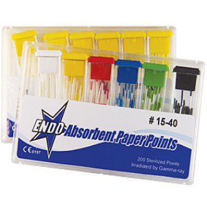 ENDODENT ABSORBENT PAPER POINTS NO.15-40, STRL, 200/CELL PCK