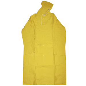 FIRST AID & SAFETY-SAFETY Body Protection Wet Weather Clothing, Waterproof PVC Jacket, Yellow