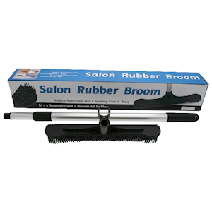 Weston Imports Salon Rubber Broom with Handle