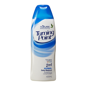 NATURES ORGANIC TURNING POINT 2IN1 SHAMP & COND 400ML, 4/CTN