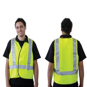 Livingstone High Visibility Safety Vest with H Back Reflective Pattern