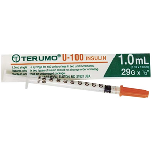 Syringes-Stainless Steel Needle With Insulin, Sterile