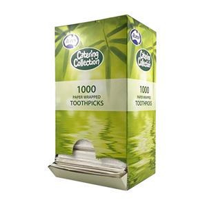 Toothpicks, Individually Wrapped, 1000 Pieces per Carton