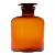 Glassware-Storage Bottles Narrow Mouth Clear Glass with Glass Slip-In Stopper