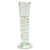 Laboratory Supplies-Cylinders, Conical Measuring Borosilicate Glass, Round Base with Spout, Amber Stain Graduations