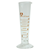 Laboratory Supplies-Cylinders, Conical Measuring Borosilicate Glass, Round Base with Spout, Amber Stain Graduations