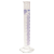 Laboratory Supplies-Cylinders, Measuring  Borosilicate Glass, Tall Form with Spout, Blue Stain Graduations