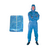 LIV DISP COVERALLS W/HOOD 40GSM SMALL NW PP+PE BLUE 50/CTN