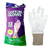 Protective Wear-Gloves Seamless With Knitted Wrist, White With Knit Wrist Cuff