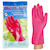Gloves - Rubber Gloves Premium, Grip Pattern Cotton Lined 85G