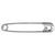 Dental-First Aid Safety Pins 'Queen', Nickel Plated Brass with Guarded Coil